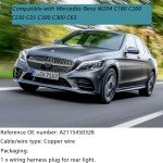 Mercedes-Benz W204 Rear Tail Light Connector Plug