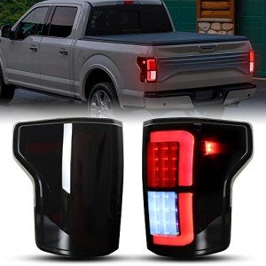 POKIAUTO Smoked Black LED Taillights for F150