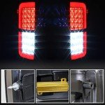 POKIAUTO Smoked Black LED Taillights for F150