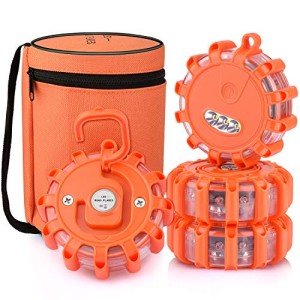 4-Pack LED Road Flares Emergency Warning Lights