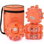4-Pack LED Road Flares Emergency Warning Lights