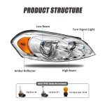 Chevy Impala Headlight Assembly Replacement Set