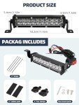 60W Dirt Bike Light Bar - 2500LM Universal Fit