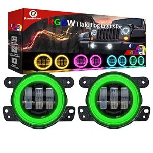RGBW Halo LED Fog Lights for Jeep Wrangler & Dodge