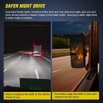 Nilight LED Trailer Fender Lights Set - Amber & Red