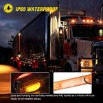 Nilight LED Trailer Fender Lights Set - Amber & Red