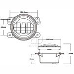 RGBW Halo LED Fog Lights for Jeep Wrangler & Dodge