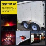 Nilight LED Trailer Fender Lights Set - Amber & Red