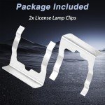 Dodge Ram License Plate Light Clips - 2 Pack