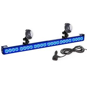 Blue Emergency Strobe Lights for Vehicles - 27 Inch
