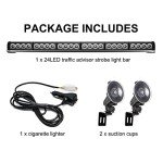 Blue Emergency Strobe Lights for Vehicles - 27 Inch