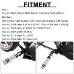 Chrome Foot Pegs for Dyna Sportster XL883/1200
