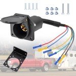 Seamaka 7 Pin Trailer Plug and Connector Socket