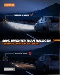 SEALIGHT H13 Fog Lights - 24000LM Bright Pack of 2
