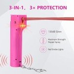 3-in-1 Women's Self Defense Alarm and Pepper Spray