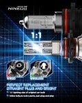 NINEO H11 9005 Combo Bulbs - 300% Brighter
