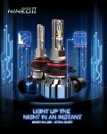 NINEO H11 9005 Combo Bulbs - 300% Brighter
