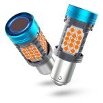 2-Pack Amber LED Turn Signal Bulbs with Resistor