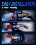 2-Pack Amber LED Turn Signal Bulbs with Resistor
