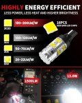 LASFIT 921 LED Backup Bulbs for Silverado 1500
