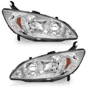 Honda Civic 2004-2005 Headlight Assembly Replacement Pair