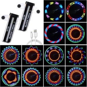 LED Bike Spoke Lights - 2 Pack Safety Lights