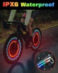 LED Bike Spoke Lights - 2 Pack Safety Lights
