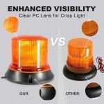 Magnetic Amber Beacon Light with 8 Flashing Modes