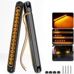 10" Amber LED Tail Light Bar for Trailers