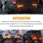 10" Amber LED Tail Light Bar for Trailers