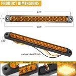 10" Amber LED Tail Light Bar for Trailers