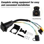 Siziviki 4-Way to 7-Way RV Adapter Kit