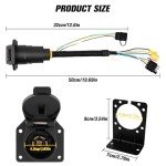 Siziviki 4-Way to 7-Way RV Adapter Kit