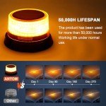 AnTom Solar LED Strobe Light with Magnetic Base