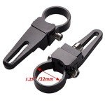 Adjustable 360° Tubular Clamp Light Mounts - 2 Pack