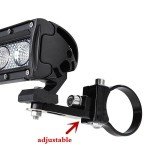 Adjustable 360° Tubular Clamp Light Mounts - 2 Pack