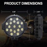 ANYTOP 7-Inch 51W LED Off-Road Light Pods