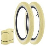 20" Light Yellow BMX Bike Tire 2-Pack