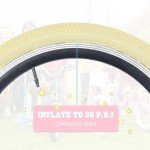 20" Light Yellow BMX Bike Tire 2-Pack
