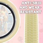 20" Light Yellow BMX Bike Tire 2-Pack