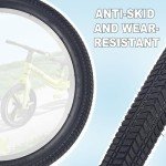20" Light Yellow BMX Bike Tire 2-Pack