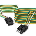 50ft 5-Wire 4-Pin Trailer Wiring Kit