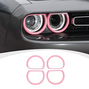 Pink Headlight Lamp Cover for Dodge Challenger