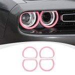 Pink Headlight Lamp Cover for Dodge Challenger