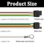 50ft 5-Wire 4-Pin Trailer Wiring Kit