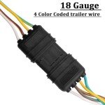 50ft 5-Wire 4-Pin Trailer Wiring Kit