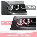Pink Headlight Lamp Cover for Dodge Challenger