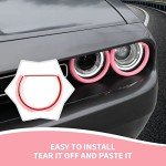 Pink Headlight Lamp Cover for Dodge Challenger