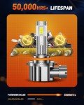 9006 HB4 Fog Light Bulbs - 800% Brighter, 2-Pack