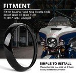 7" Motorcycle Headlight Trim Ring for Touring Models
